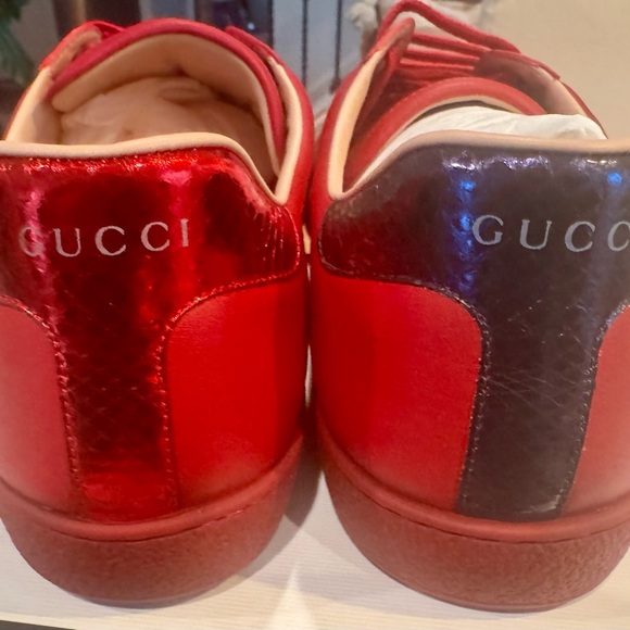 COPY - New in Box Red LeatherAc Sneakers Size 11.5 - Picture 5 of 15